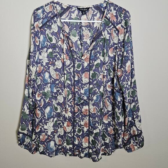 Lucky Brand Tops - Lucky Boho Floral Blouse Sz Medium